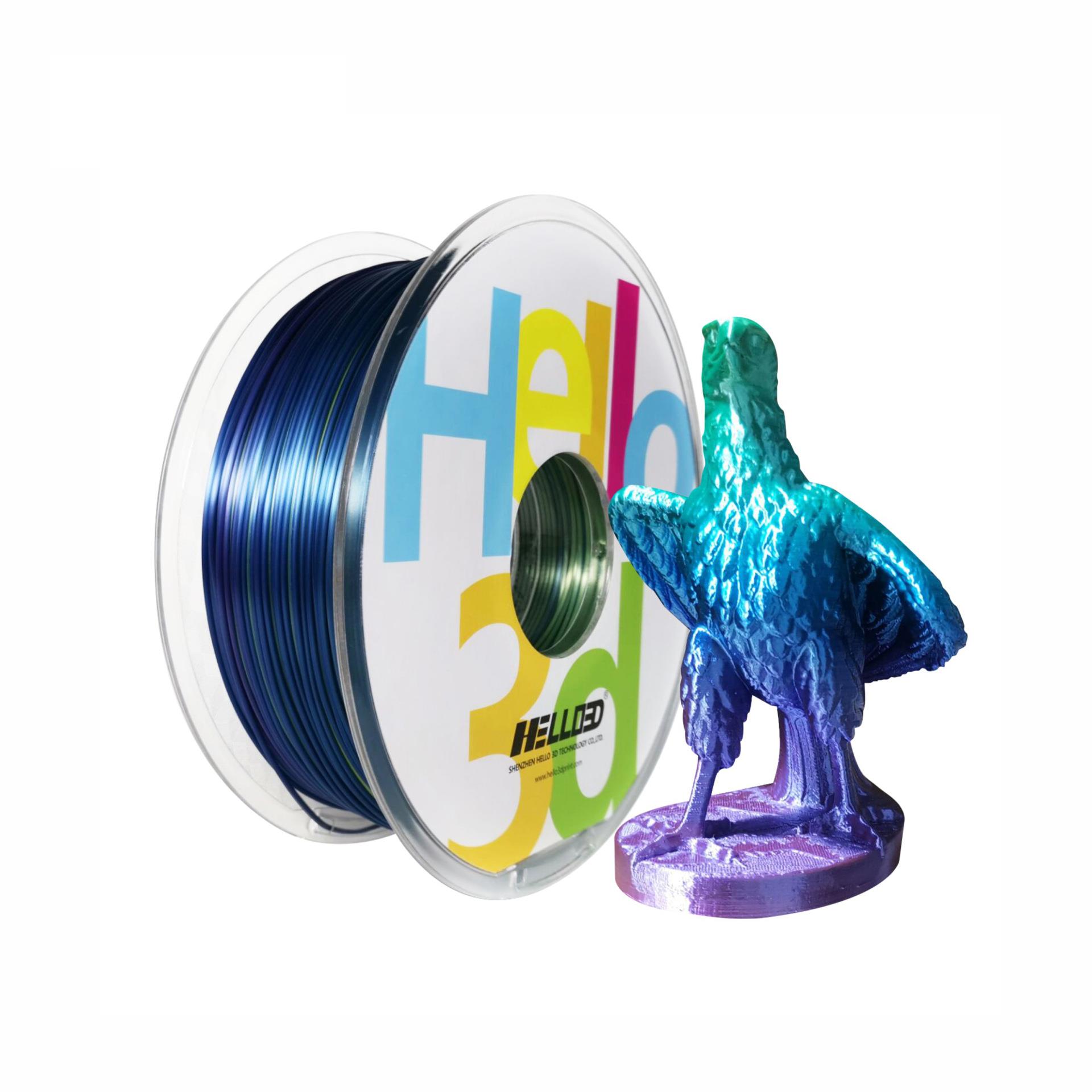 3D打印耗材丝绸PLA1.75仿彩虹多色3D打印笔3D机环保材质FDM