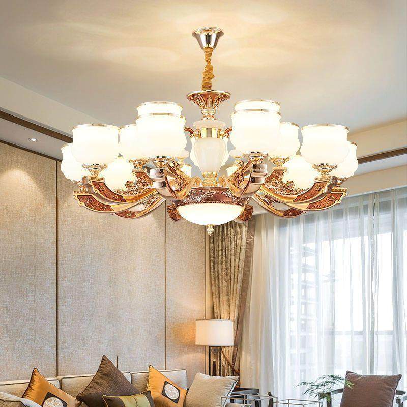 2024新款简欧吊灯欧式客厅吊灯简约现代锌合金大气家用餐厅卧室灯,家装灯饰光源,智能吊灯,淘宝优惠券,粉丝福利购,淘宝优惠卷
