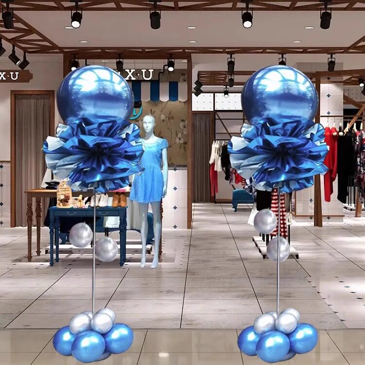 五一劳动节开业周年庆典店铺活动气氛装饰布置气球立柱路引配件
