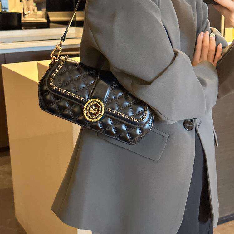 小众轻奢褶皱腋下法棍包包女2026新款高级感时尚炼条包单节日礼品