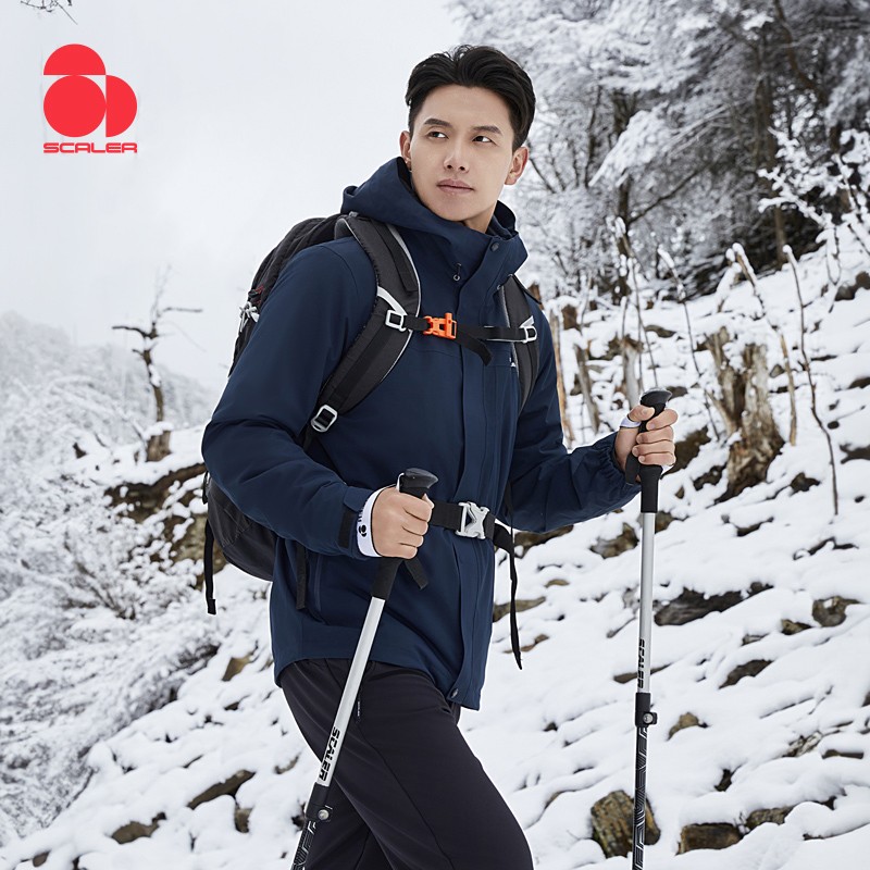 思凯乐男女摇粒绒三合一冲锋衣