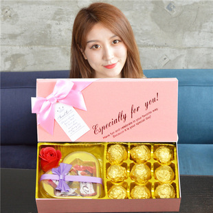 德芙巧克力礼盒装生日礼物送女生女友女朋友情侣老婆闺蜜心形浪漫