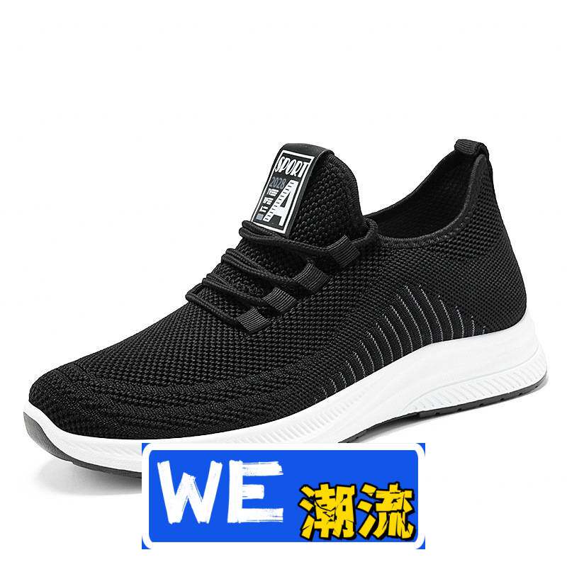 晋江乐城鞋子男私域鞋中老年爸爸鞋休闲鞋透气单鞋纯色百搭男装鞋