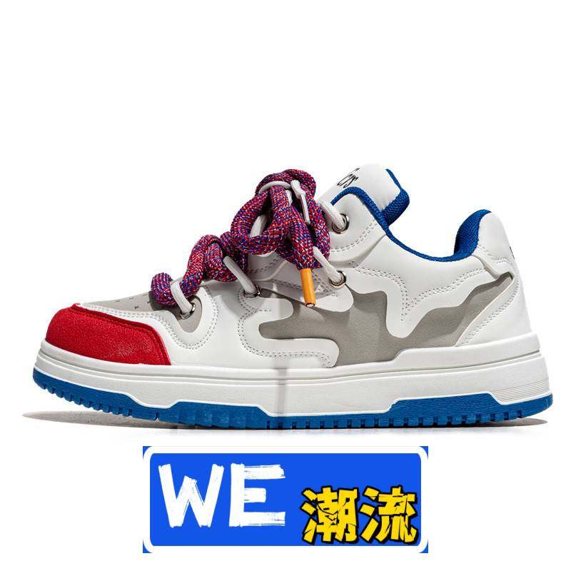 晋江鼎制鞋业鞋子男款学生厚底系带滑板鞋春夏季潮流休闲鞋防滑青