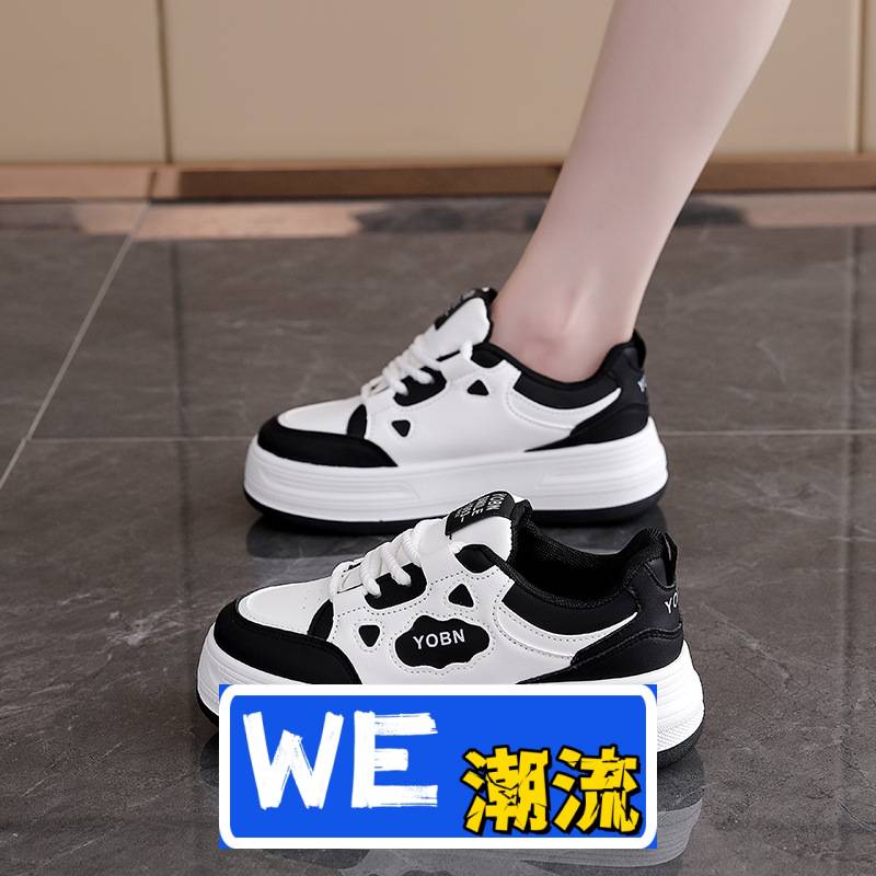 晋江双莎鞋业春季小白鞋新款韩版女学生厚底增高运动板鞋休闲街拍