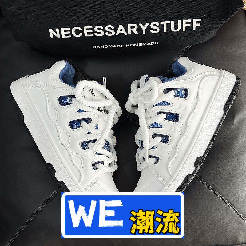 晋江雅望鞋服美式滑板鞋潮牌男鞋学生街拍白黑休闲运动鞋男女款