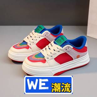 和成鞋业女鞋新款拼色女鞋夏透气增高厚底休闲鸳鸯鞋爆款耐磨