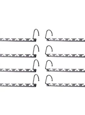 5pcs/8pcs Dorms Multifunctional Closet Hanger Stainless