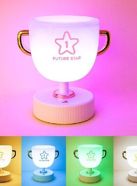 USB Rechargeable Penrack Lamp Cup Night Light Remote Dimming