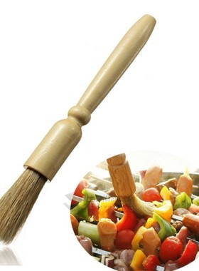 1Pcs Wooden Pastry Brush Basting Cake Baking BBQ Roasting Ba