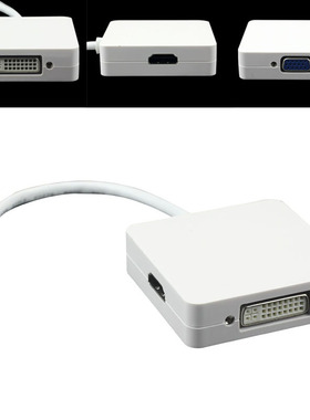 3 in 1 Mini DP Displayport to HDMI DVI VGA Adapter for MacBo