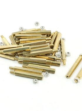30mm Body Long M3x6mm Male Female Brass Pillar Standoff Spac