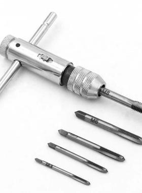 5pcs Thandle Screw Tap Ratchet Taps M3 , M4 , M5, M6,M8 with