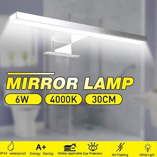Indoor Led Wall Light Mirror Wall Lamp 6W 600LM White 30cm