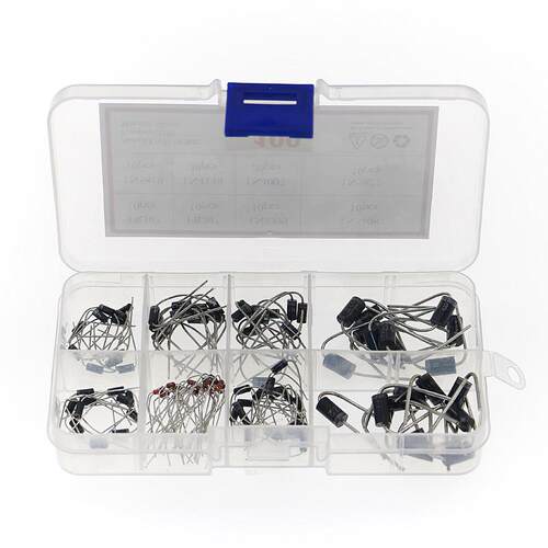 100Pcs Diodes Kit Rectifier Schottky 1N4007 1N4148 1N5817 1N