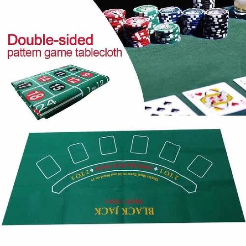 Game Tablecloth Double-sided Cards Game Table Felt
