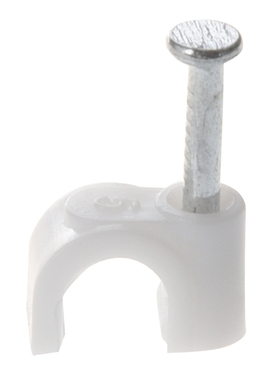 60 Pcs Wall Mount 5mm Dia Electric Cable Circle Nail Clips F