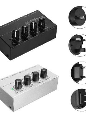 1Set MX400 4 Channels Sound Mixer Portable Low Noise Line