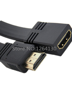 50cm Flat HDMI A type 19pin male to hdmi A type Female exten