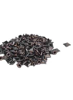 100 Bronze Square Pyramid Spike Rivet Studs Spots Rock Punk