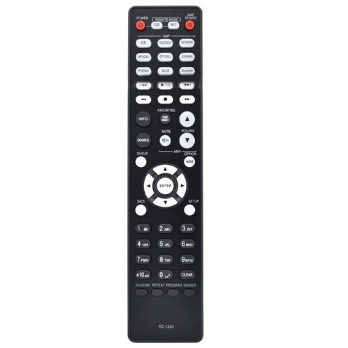 Replace Remote Control RC-1234 for Denon PMA-600NE DCD-600NE