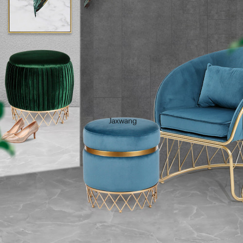 Nordic Living Room Ottoman Dressing Stool Shoe Changing