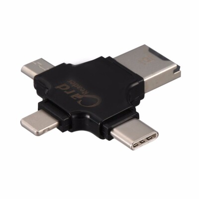4-in-1 Type-c OTG Card Reader Flash Driver for iOS for Andro