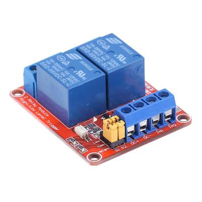 5V 2 Channel Relay Module with Optocoupler Isolation High/Lo