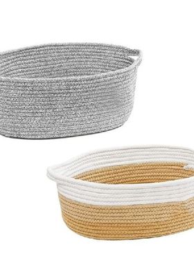 Woven Baskets For Organizing Rope Storage Basket With