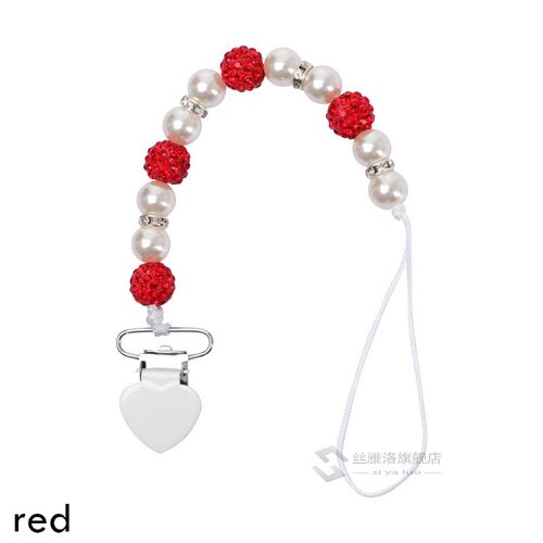 2020 Baby Pacifier  Chain Infant Nipple Holder Wooden Beaded