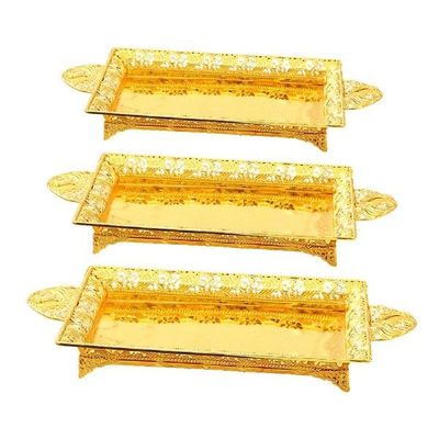 Nordic Style Gold Serving Tray Fruit Plate Platter Makeup