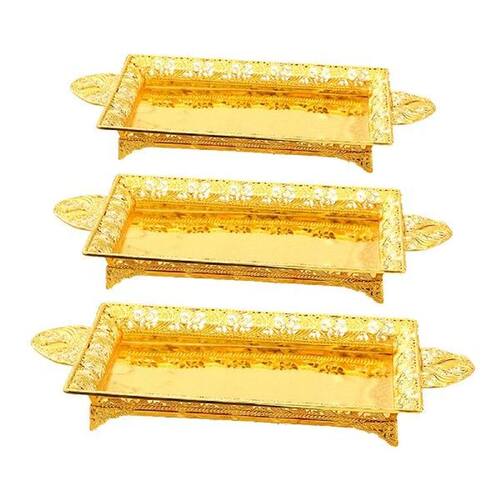Nordic Style Gold Serving Tray Fruit Plate Platter Makeup