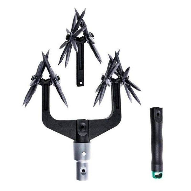 2 in 1 manual soil turning tool farmland lawn ploughing