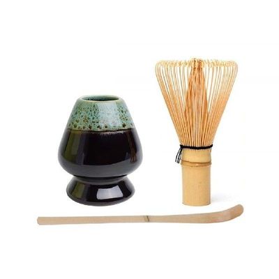 3 in 1 Japanese Matcha Set Safe Bamboo Whisk Teaspoon Tea