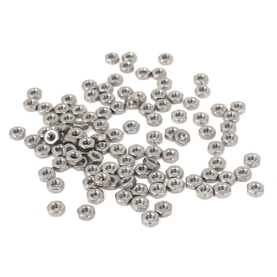 Metric M2 Hex Nuts 304 Fastener DIN934 100pcs for Bolt