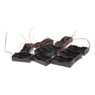 10 pcs. Black 2 x 3.7V 18650 Batteries Case Cover