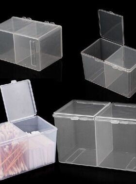 K5DC Remover Paper Makeup Cotton Pad Storage Box Rhinestone