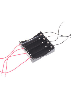 DIY 18650 Box Black Batterries Holder Storage Case For 4x 18