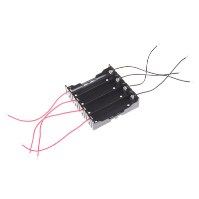 DIY 18650 Box Black Batterries Holder Storage Case For 4x 18