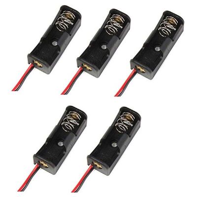 5pcs 23a /A23 Battery 12v Clip Holder Box Case Black For