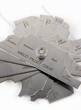 7 Piece Fillet Weld Set Gage Gauge Welding Inspection Test U