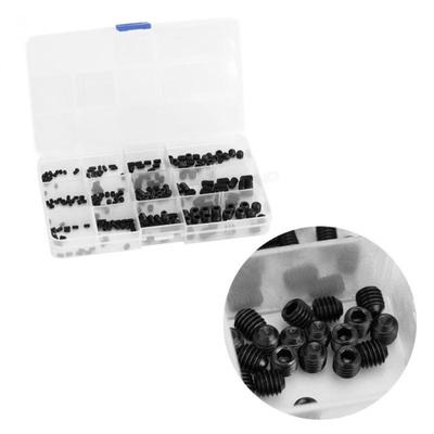240pcs Carbon Steel Hex Screw Set Grub Screws Bolts With Cas