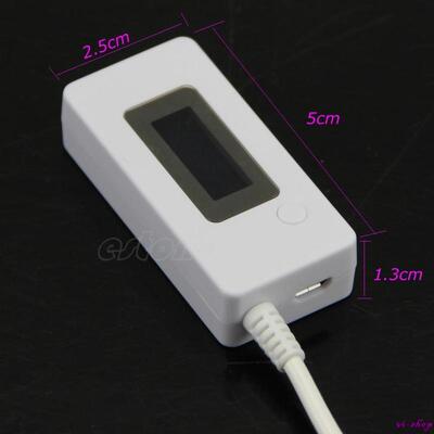 LCD USB Mini Current Detector Mobile Power Charger Tester Me