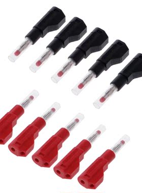 10 Pcs 4mm Male Retractable Sheath Stackable Banana Plug Wir