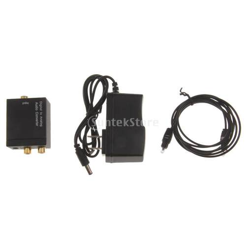 to Analog L/R SPDIF Coaxial Coax RCA+Optical Toslink Audio C