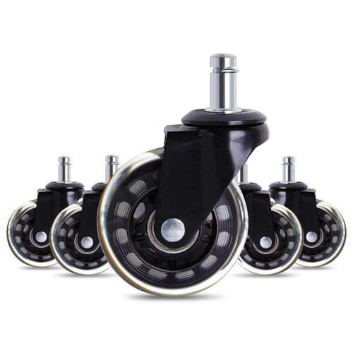 5pcs 3” Heavy Duty Office Chair Caster Wheels Swivel W