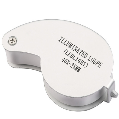 40X Folding Magnifier Loupe Illuminated Magnifier Magnifying