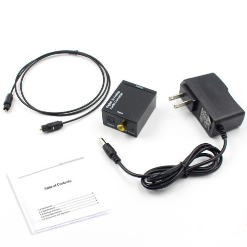 Optical Toslink or SPDIF Coax to Analog L/R RCA Converter Ad