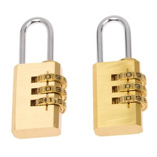 2pcs Combination Padlock Code 3 figures Luggage Suitcase Bag
