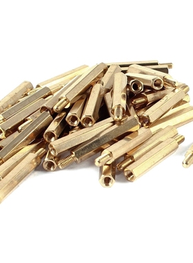 50pcs Brass Hex Standoff Spacer Screw Female to Male 25mm+6m